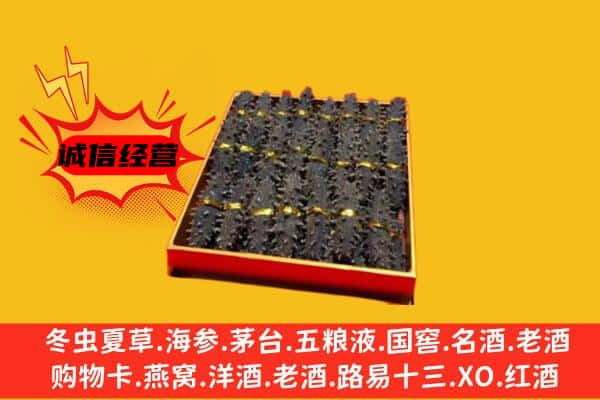 哈尔滨宾县回收海参